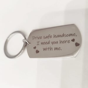 Stainless Steel Keychain - Engraved