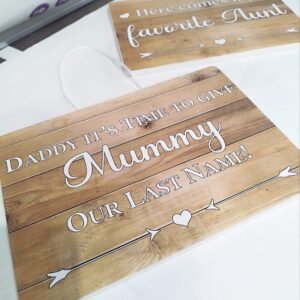 Wedding Sign - Arrow and Heart