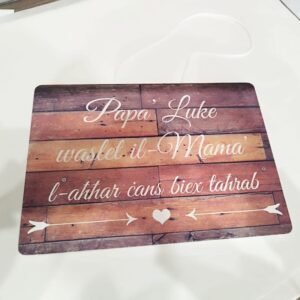 Wedding Sign - L-aħħar ċans biex taħrab