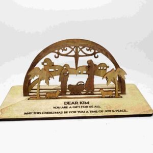 3D Christmas Crib - 18x10cm
