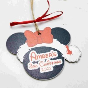 Minnie Personalized  Bauble - 12cm Diameter