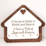 Key Organizer - A Home is made of Bricks and Beams