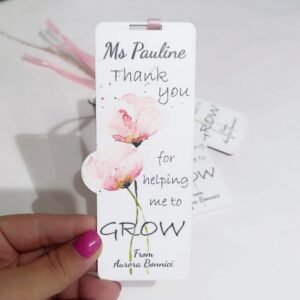 Wood Souvenir Bookmark Printed on white