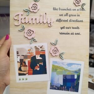A4 Wooden Plaque Print & Name Embossed
