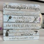 A Hairstylist's Plaque