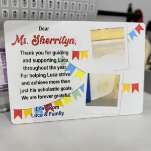 A5 / A4 / A3 Wooden Plaque Print including Photos