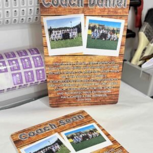 A5 / A4 / A3 Wooden Plaque Print - Coach Appreciation