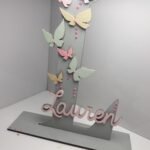 Grey Standing Initial - Butterflies