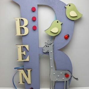 Standing Initial - Giraffe Theme