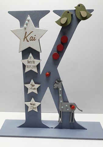 Standing Initial - Giraffe Theme - Image 13
