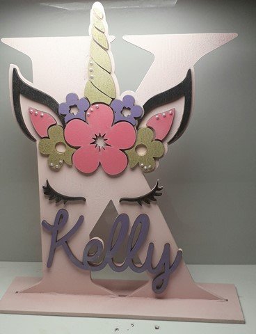 Letter Name Unicorn Theme