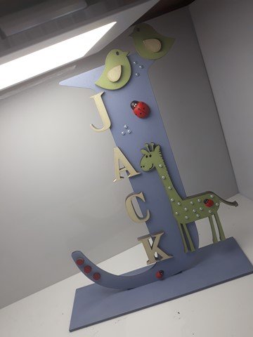 Standing Initial - Giraffe Theme - Image 9