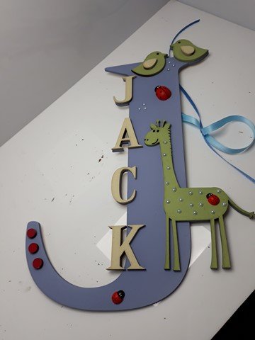 Standing Initial - Giraffe Theme - Image 10