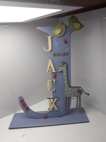Standing Initial - Giraffe Theme - Image 11