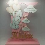 Standing Initial - Rabbit Theme with Baby Info