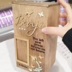 Cremation Box / With Wax - Paw Prints Forever