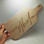 Wooden Beech Cutting Board - Family Surname