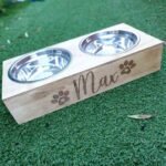 Personalised Dog/Cat Bowl with Stainless Steel Bowls