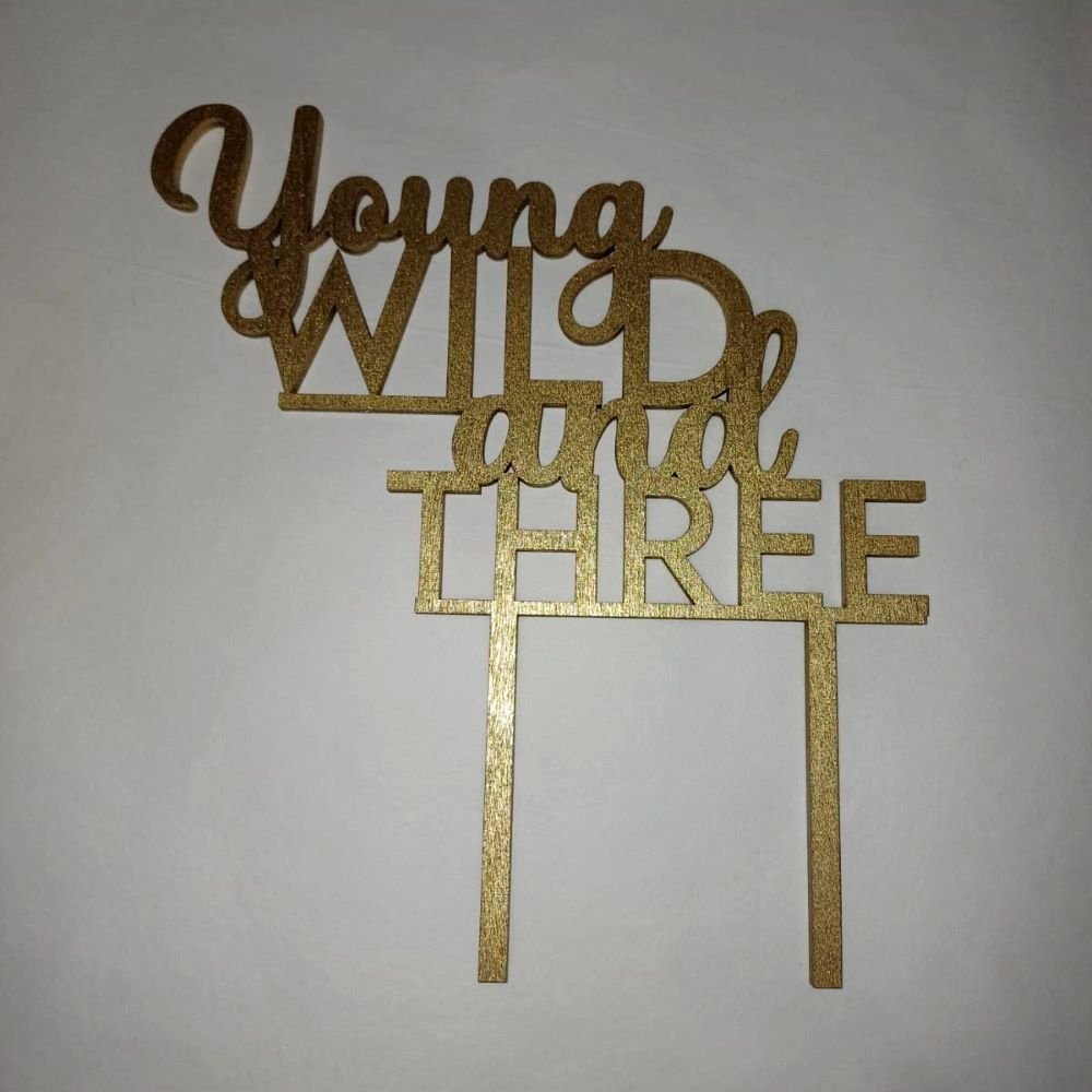 Wooden Cake Topper - Birthday - Image 5