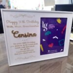 Birthday Large Frame in White