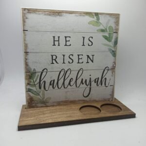 He Is Risen - Candle Holder (Candles not included)