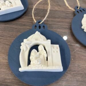Christmas Bauble  - With Nativity  - 7cm Diam