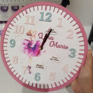 Personalised Printed Clock - Fairy Theme