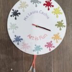 Embossed and Hand Painted Clock