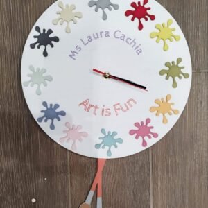 Embossed and Hand Painted Clock