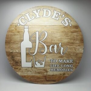 Bar Sign / Print on Wood