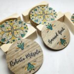 Printed Wooden Coasters - Maduma Theme