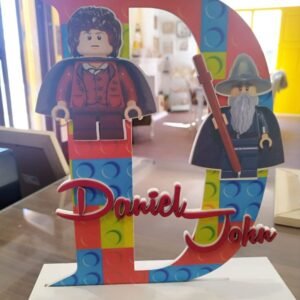 Standing Initial with Lego Characters