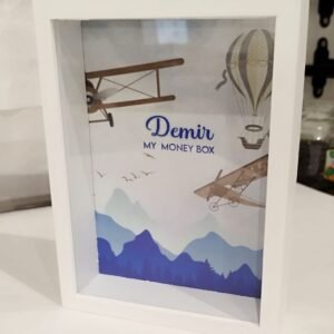 Standing Money Box Frame - Hot Air Balloon