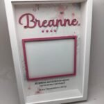 Baby Box Frame with Glass - Floral Theme