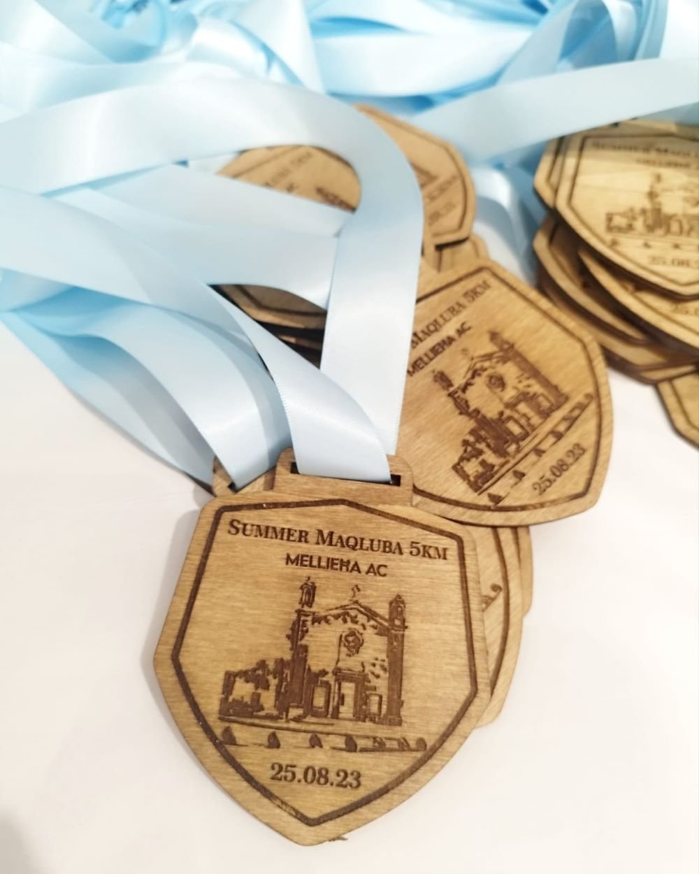 Medal 5K Run - 80 x 80 mm approx (Wax coated)