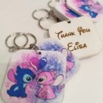 Printed Keychain - Stitch & Angel