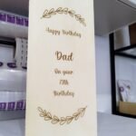 Christmas Wooden Box - Takes 2 bottles of wine - Engraved Birthday