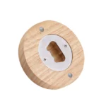 Wooden bottle opener / coaster bark round birch wood
