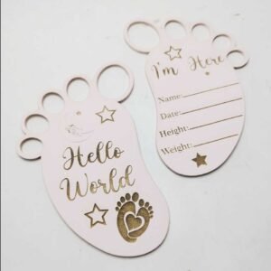 Wooden Hello World Feet