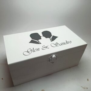 Keepsake Box - Print on Wood - Wedding
