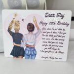 Hanging Wooden Plaque - Happy 18th Birthday - (3 sizes available)