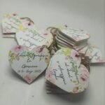 Printed Name Keychains - Heart Shape - Holy Communion