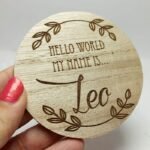 Engraved Coaster - Hello World