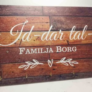 Personalised Key Holder - Id-Dar ta' ....