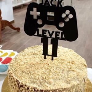 Wooden Cake Topper – Nintendo