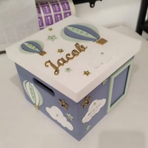 Box with Lid - Hot Air Balloon (+Photo)