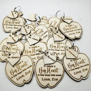 Engraved Keychain - Childcare - Big Heart, Great Minds