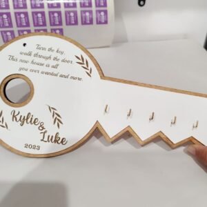 Personalised Key Holder - New House - 35x16cm