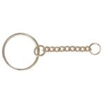 25mm Splitring And 40mm Chain Gilt Dip
