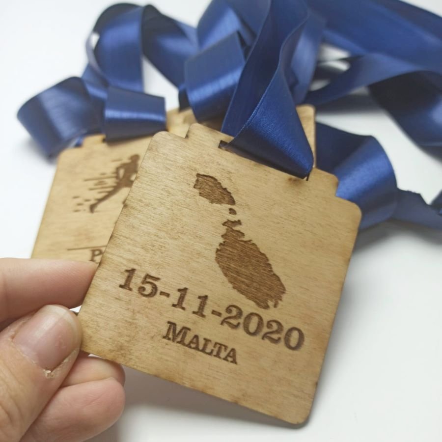 Medal 5K Run - 80 x 80 mm approx (Wax coated) - Image 2
